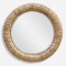 Online Designer Hallway/Entry Twisted Seagrass Round Mirror
