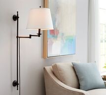 Online Designer Combined Living/Dining ELISE ADJUSTABLE SCONCE