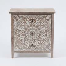 Online Designer Bedroom Wood Medallion Three-Drawer Storage Cabinet