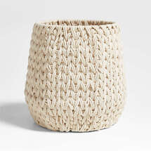 Online Designer Combined Living/Dining Rulon White Medium Blanket Basket