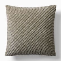 Online Designer Living Room Corded Bias Velvet Pillow Cover