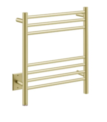 Online Designer Bathroom NATURAL 7 Bar 20 inch Straight Heated Towel Rack with PTSelect Switch
