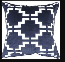 Online Designer Combined Living/Dining Pavillion Velvet Throw Pillow