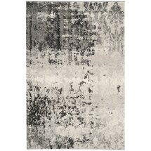 Online Designer Living Room Argus Abstract Light Gray/Grey Indoor Area Rug