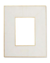 Online Designer Bedroom Brass Bordered Stone Picture Frame, White