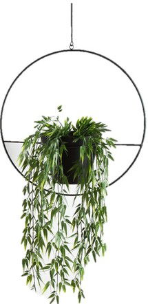 Online Designer Bathroom Isai Hoop Metal Hanging Planter