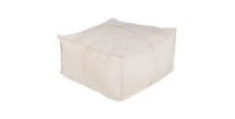 Online Designer Combined Living/Dining Solid Linen Pouf 24" x 24" x 13"