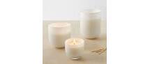 Online Designer Bathroom White Glass Candles - Marine Moss - West Elm