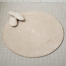 Online Designer Bathroom Space-Dyed Round Bath Mat
