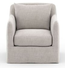 Online Designer Patio Dade Outdoor Slipcover Swivel Chair