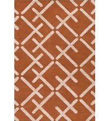Online Designer Bedroom Burnt Orange and Khaki Rug