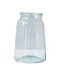 Online Designer Home/Small Office Recycled Glass Mason Jar Vase with Bee Stamp Collection