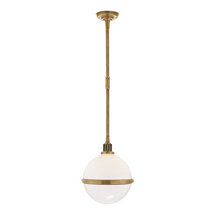 Online Designer Kitchen MCCARREN GLOBE LARGE PENDANT IN NATURAL BRASS