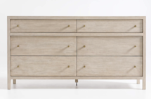 Online Designer Bedroom Keane Weathered Natural Wood 6-Drawer Dresser