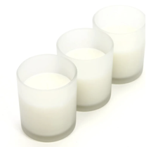 Online Designer Other 3 Piece Large Frosted Unscented Votive Candle Set