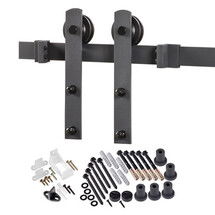 Online Designer Living Room Straight Strap Sliding Barn Door Hardware 