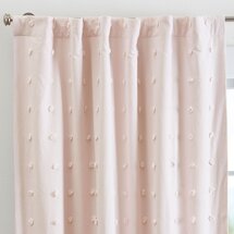 Online Designer Bedroom Tufted Dot Blackout Curtain