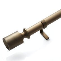 Online Designer Living Room Barnes Antiqued Brass 1.25"dia.x 120"-170"  Curtain Rod