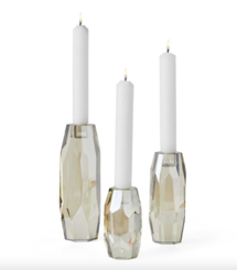 Online Designer Dining Room Charlotte Crystal Candle Holder Set of 3