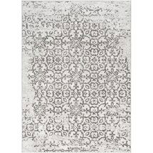 Online Designer Living Room Kaiya Floral Gray Area Rug