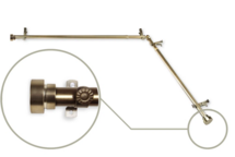 Online Designer Bedroom Lyndhurst Steel Adjustable Single Curtain Rod