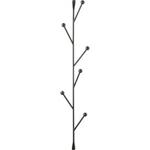 Online Designer Bedroom BARKER MATTE BLACK VERTICAL WALL MOUNTED COAT RACK