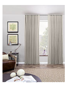 Online Designer Combined Living/Dining  Ripple Fold Drapes  ( set of four)