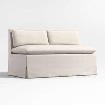 Online Designer Dining Room Belmar Slipcovered Dining Banquette Bench