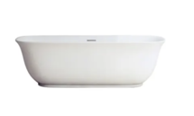 Online Designer Bathroom Orion 67" Free Standing Acrylic Soaking Tub with Center Drain, and Overflow
