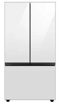Online Designer Kitchen 36 in Smart Refrigerator-White Glass