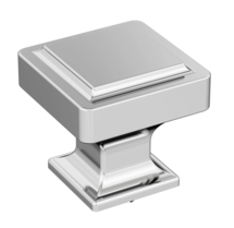 Online Designer Bathroom Nord 1-3/16 Inch Square Cabinet Knob - Pack of 25