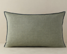 Online Designer Bedroom Carys Contrast Linen Pillow