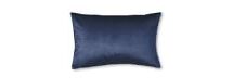 Online Designer Combined Living/Dining Velvet Lumbar Pillow Cover, Midnight