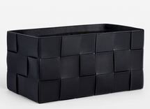 Online Designer Bathroom Woven Leather Basket