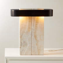 Online Designer Home/Small Office LASTRA WHITE ONYX TABLE LAMP