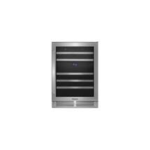 Online Designer Kitchen  Whirlpool 24 Inch Wide 46 Bottle Capacity Under Counter Wine Cooler