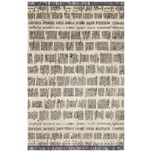 Online Designer Bedroom Chris Loves Julia x Loloi Alice Abstract Cream/Charcoal/Ivory Area Rug