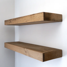 Online Designer Bathroom Pippi Modern Floating Shelves 3 Inches Thick (Set of 2)