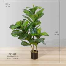 Online Designer Business/Office Fafa Artificial Fiddle Leaf Potted Plant (Multiple Sizes)