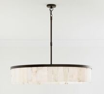 Online Designer Bedroom Windham Alabaster Tile Round Chandelier
