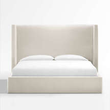 Online Designer Bedroom Arden Beige Upholstered King Bed with 60" Headboard