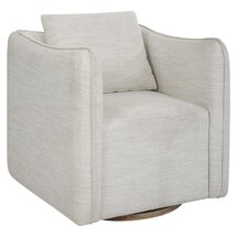 Online Designer Living Room Corben Swivel chair, White