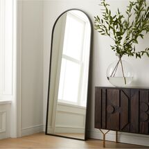 Online Designer Bedroom Metal Frame Arched Floor Mirror Antique Bronze