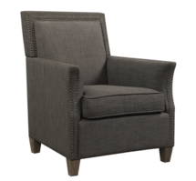 Online Designer Bedroom  Charcoal Linen Armchair