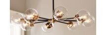 Online Designer Bedroom URBAN GLOBE RADIAL CHANDELIER - 8 LIGHT 