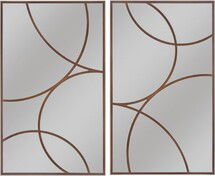 Online Designer Hallway/Entry Aloisia Rectangle Metal Framed Accent Mirror