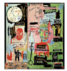 Online Designer Hallway/Entry n Italian 1983 by Jean Michel Basquiat Canvas Print