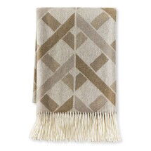 Online Designer Home/Small Office Lattice Geometric Jacquard Cashmere Throw