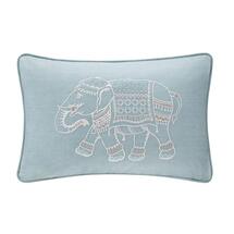 Online Designer Combined Living/Dining Dalila Embroidered 100% Cotton Lumbar Pillow