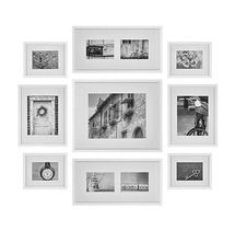 Online Designer Combined Living/Dining Gallery Perfect 9-Piece Wall Frame Set in White